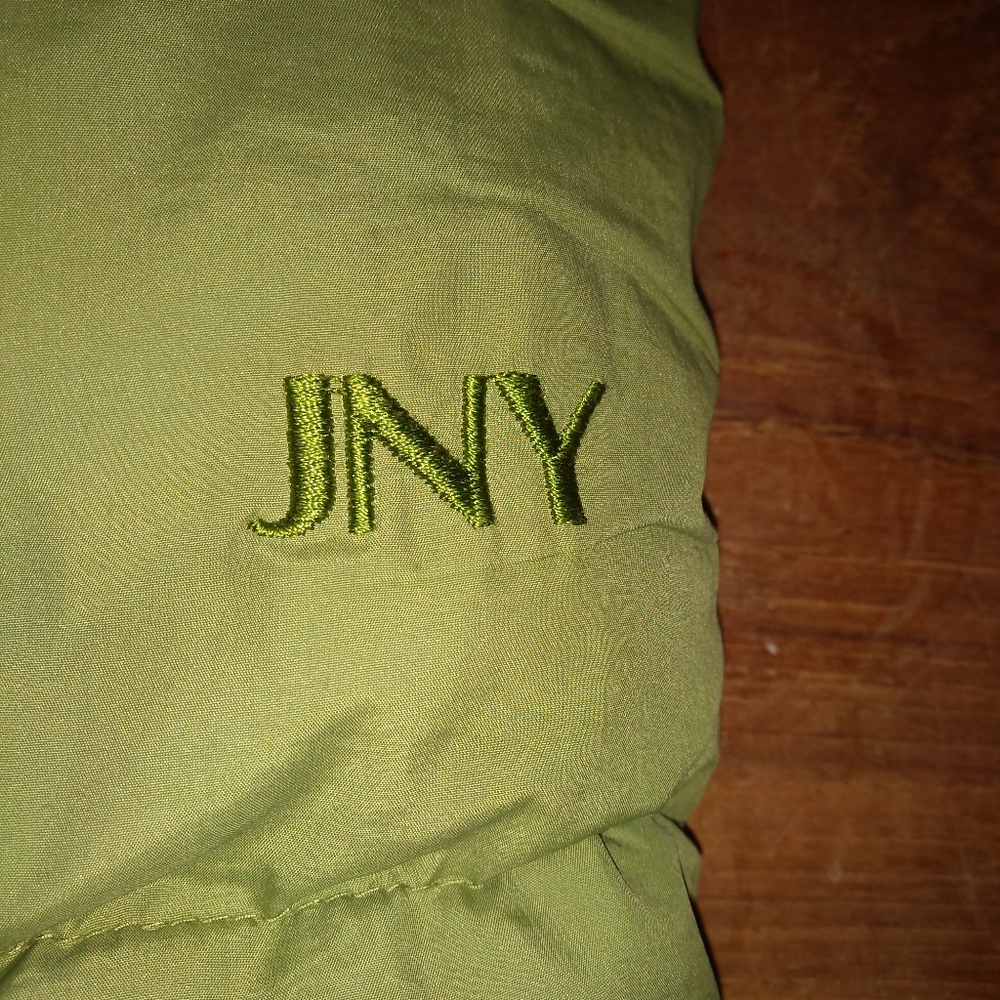 Jones New York Green Studio Puffer Winter Jacket with Fur Trim Hood, Siz… - Picture 7 of 16